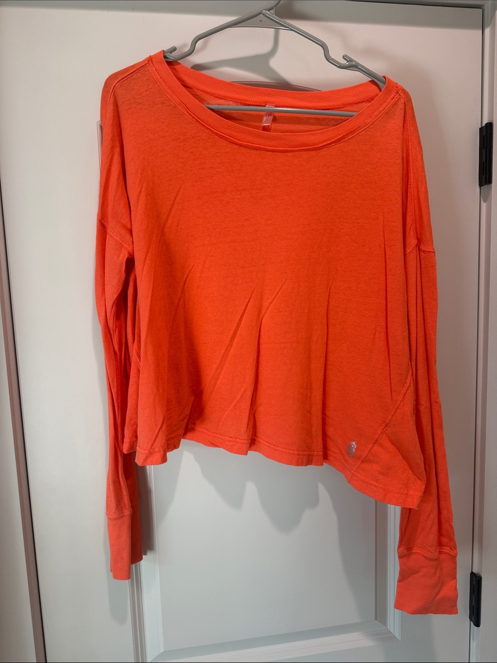 Women's Orange Long-Sleeve Lightweight Top
